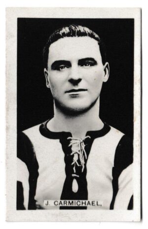 Champion - 'Famous Football Captains' (1922) - Card #1 - J. Carmichael (Grimsby Town)