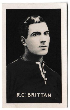 Champion - 'Famous Football Captains' (1922) - Card #38 - R.C. Brittan (Cardiff City)