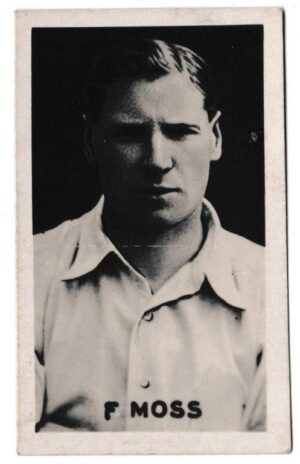 Champion - 'Famous Football Captains' (1923) - Card #57 - F. Moss (Aston Villa)