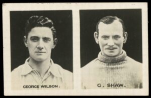 Amalgamated Press - 'Famous Football Captains' (1922) - C. Shaw (Celtic) & G. Wilson (Sheffield Wednesday)