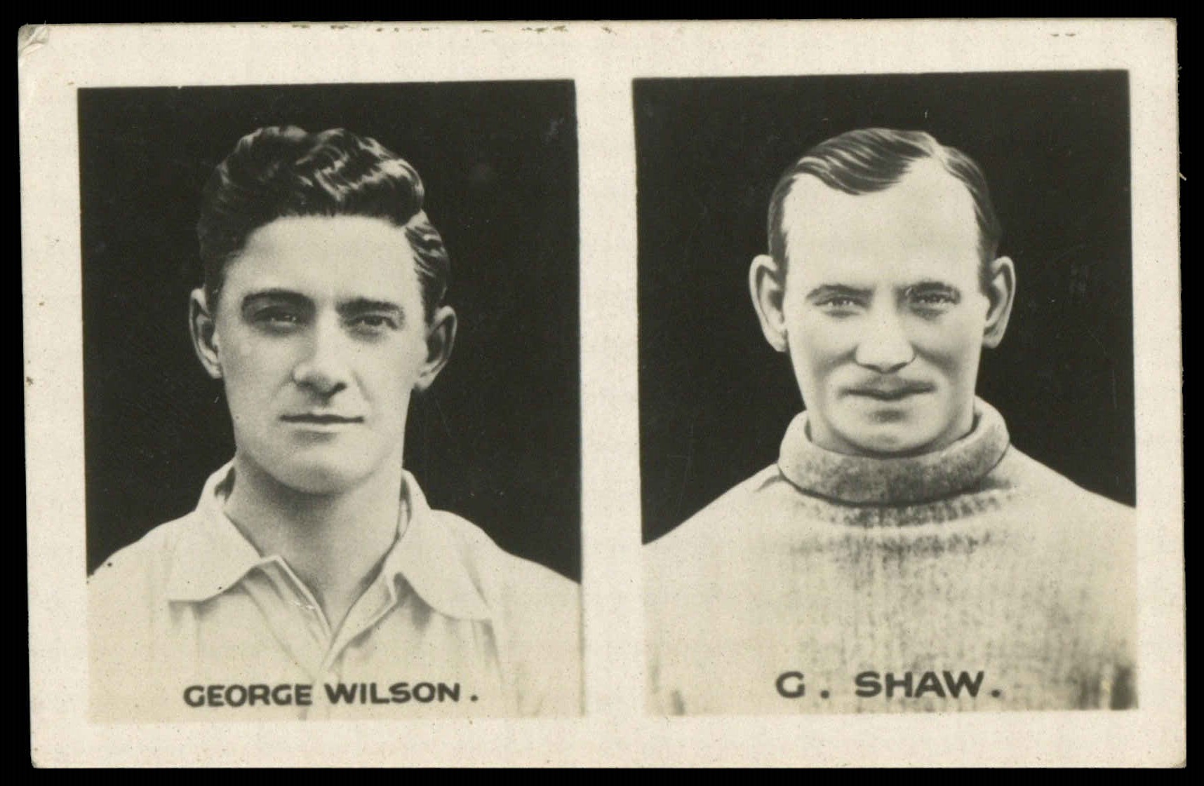 Amalgamated Press - 'Famous Football Captains' (1922) - C. Shaw (Celtic) & G. Wilson (Sheffield Wednesday) Amalgamated Press - 'Famous Football Captains' (1922) - C. Shaw (Celtic) & G. Wilson (Sheffield Wednesday)