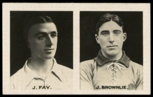 Amalgamated Press - 'Famous Football Captains' (1922) - J. Brownlie (Third Lanark) & J. Fay (Southport)