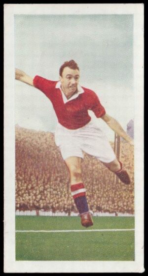 Chix - 'Famous Footballers (Series 1C)' - Card #27 - Johnny Aston (Man Utd)