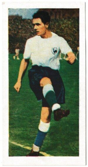 Chix - 'Famous Footballers (Series 3)' (1955) - Card #1 - Tommy Harmer (Tottenham Hotspur)