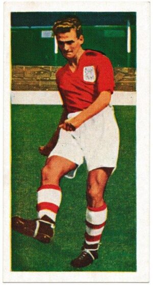 Chix - 'Famous Footballers (Series 3)' (1955) - Card #12 - Jack Burkitt (Nottingham Forest) Chix - 'Famous Footballers (Series 3)' (1955) - Card #12 - Jack Burkitt (Nottingham Forest)