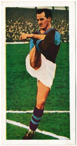 Chix - 'Famous Footballers (Series 3)' (1955) - Card #21 - Jackie Sewell (Aston Villa)