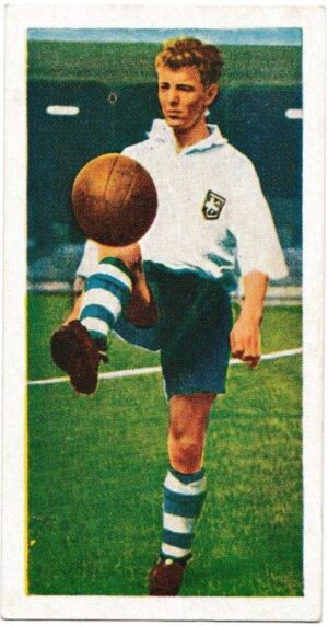 Chix - 'Famous Footballers (Series 3)' (1955) - Card #23 - Sammy Taylor (Preston North End)