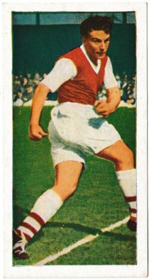Chix - 'Famous Footballers (Series 3)' (1955) - Card #25 - Vic Groves (Arsenal)