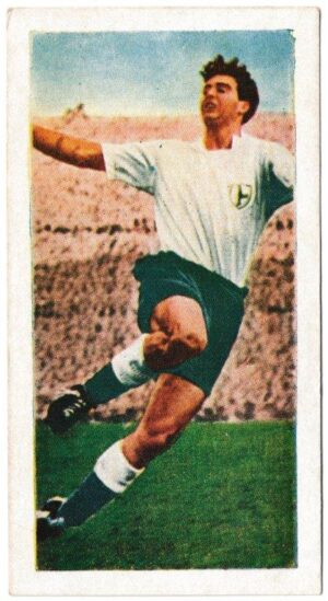 Chix - 'Famous Footballers (Series 3)' (1955) - Card #32 - Maurice Norman (Tottenham Hotspur)
