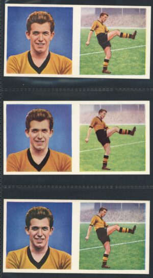 Chix - 'Footballers (Double) 3 Variants' (1960) - Peter Broadbent (Wolverhampton Wanderers)