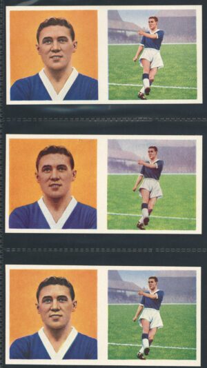 Chix - 'Footballers (Double) 3 Variants' (1960) - R. Collins (Everton)