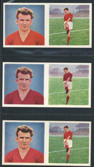 Chix - 'Footballers (Double) 3 Variants' (1960) - Arthur Kaye (Blackpool)
