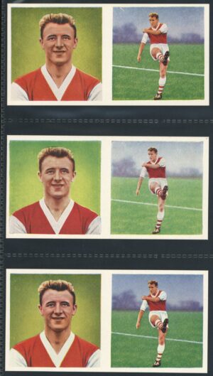 Chix - 'Footballers (Double) 3 Variants' (1960) - Tommy Docherty (Arsenal)