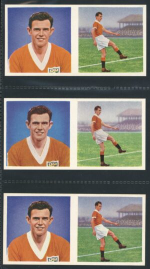 Chix - 'Footballers (Double) 3 Variants' (1960) - R. Charnley (Blackpool)