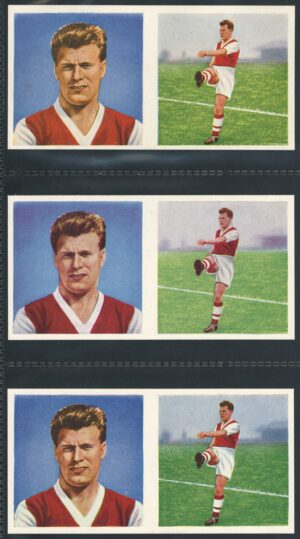 Chix - 'Footballers (Double) 3 Variants' (1960) - Jackie Henderson (Arsenal)