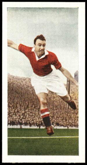 Chix - 'Famous Footballers S1 (1-48)' #27 - Johnny Aston (Manchester United) (1955)