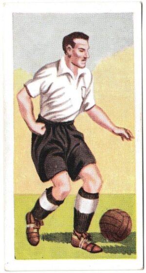Chix - 'Famous Footballers (Series 1B)' (1955) - Card #22 - Bert Mozley (Derby County)