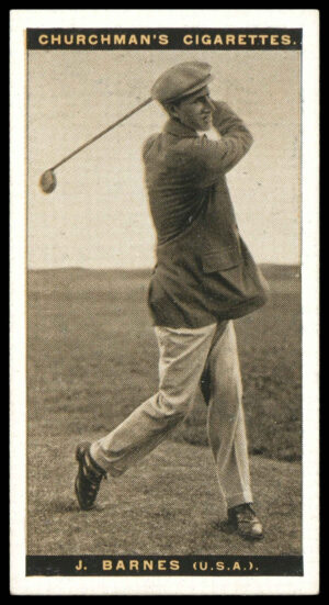 Churchman - 'Famous Golfers' (1927) - James Barnes (U.S.A.)