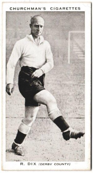 Churchman (W.A. & A.C) - 'Association Footballers' (1938) - Card #11 - R. Dix (Derby County)