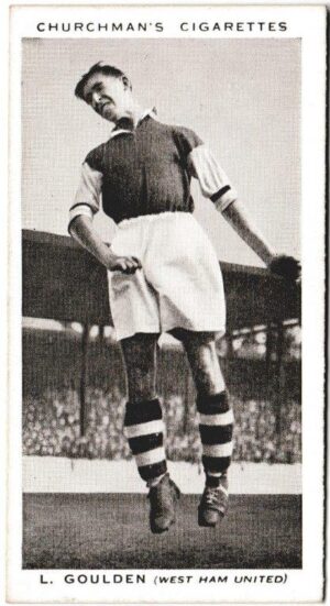 Churchman (W.A. & A.C) - 'Association Footballers' (1938) - Card #16 - L. Goulden (West Ham United)
