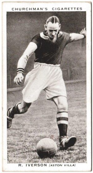 Churchman (W.A. & A.C) - 'Association Footballers' (1938) - Card #20 - R. Iverson (Aston Villa)
