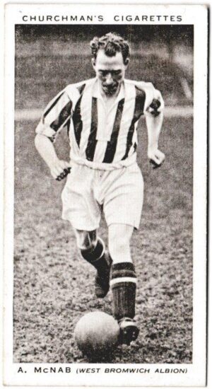 Churchman (W.A. & A.C) - 'Association Footballers' (1938) - Card #27 - A. McNab (West Bromwich Albion)