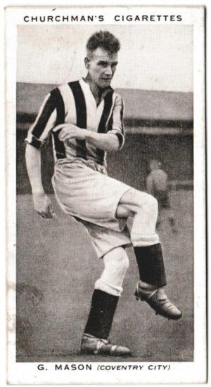 Churchman (W.A. & A.C) - 'Association Footballers' (1938) - Card #28 - G. Mason (Coventry City)