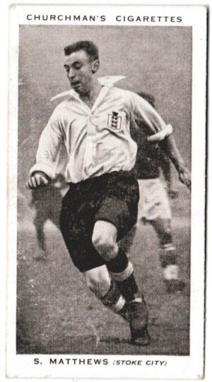 Churchman (W.A. & A.C) - 'Association Footballers' (1938) - Card #29 - S. Matthews (Stoke City)