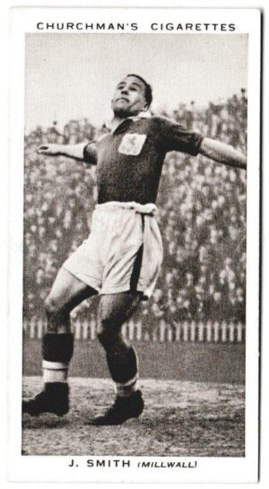 Churchman (W.A. & A.C) - 'Association Footballers' (1938) - Card #39 - J. Smith (Millwall)