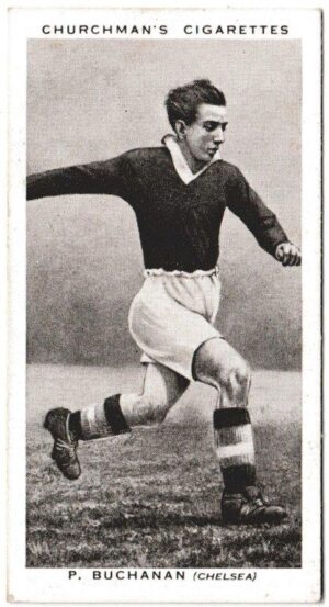 Churchman (W.A. & A.C) - 'Association Footballers' (1938) - Card #4 - P. Buchanan (Chelsea)