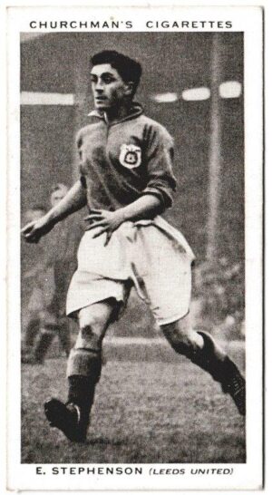 Churchman (W.A. & A.C) - 'Association Footballers' (1938) - Card #43 - E. Stephenson (Leeds United)
