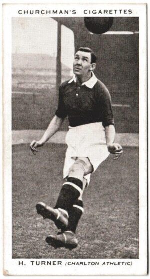 Churchman (W.A. & A.C) - 'Association Footballers' (1938) - Card #44 - H. Turner (Charlton Athletic)