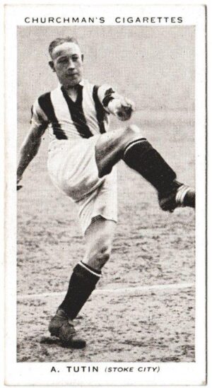 Churchman (W.A. & A.C) - 'Association Footballers' (1938) - Card #45 - A. Tutin (Stoke City)