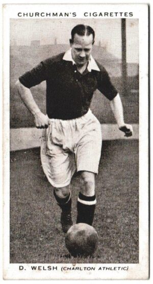 Churchman (W.A. & A.C) - 'Association Footballers' (1938) - Card #46 - D. Welsh (Charlton Athletic)