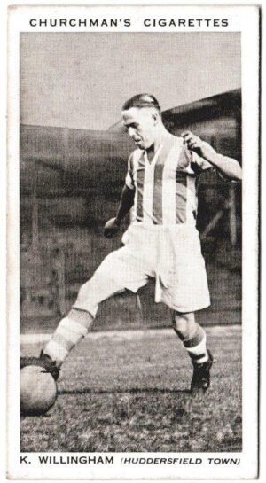Churchman (W.A. & A.C) - 'Association Footballers' (1938) - Card #47 - K. Willingham (Huddersfield Town)