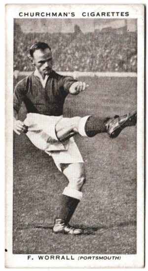 Churchman (W.A. & A.C) - 'Association Footballers' (1938) - Card #49 - F. Worrall (Portsmouth)