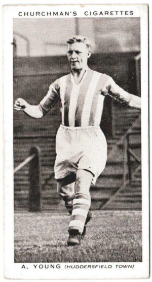 Churchman (W.A. & A.C) - 'Association Footballers' (1938) - Card #50 - A. Young (Huddersfield Town)