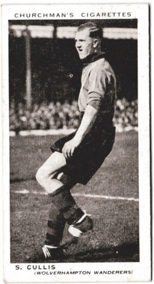Churchman (W.A. & A.C) - 'Association Footballers' (1938) - Card #7 - S. Cullis (Wolverhampton Wanderers)