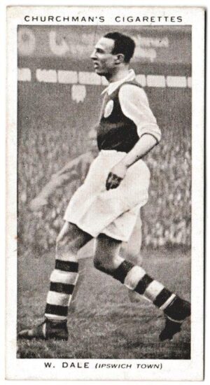 Churchman (W.A. & A.C) - 'Association Footballers' (1938) - Card #9 - W. Dale (Ipswich Town)