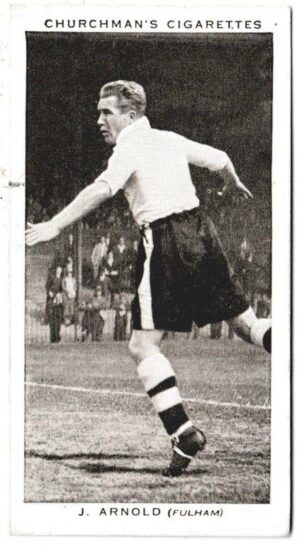 Churchman (W.A. & A.C) - 'Association Footballers (Series 2)' (1939) - Card #1 - J. Arnold (Fulham)