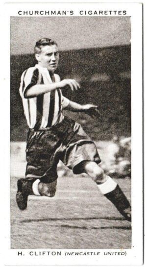 Churchman (W.A. & A.C) - 'Association Footballers (Series 2)' (1939) - Card #10 - H. Clifton (Newcastle United)