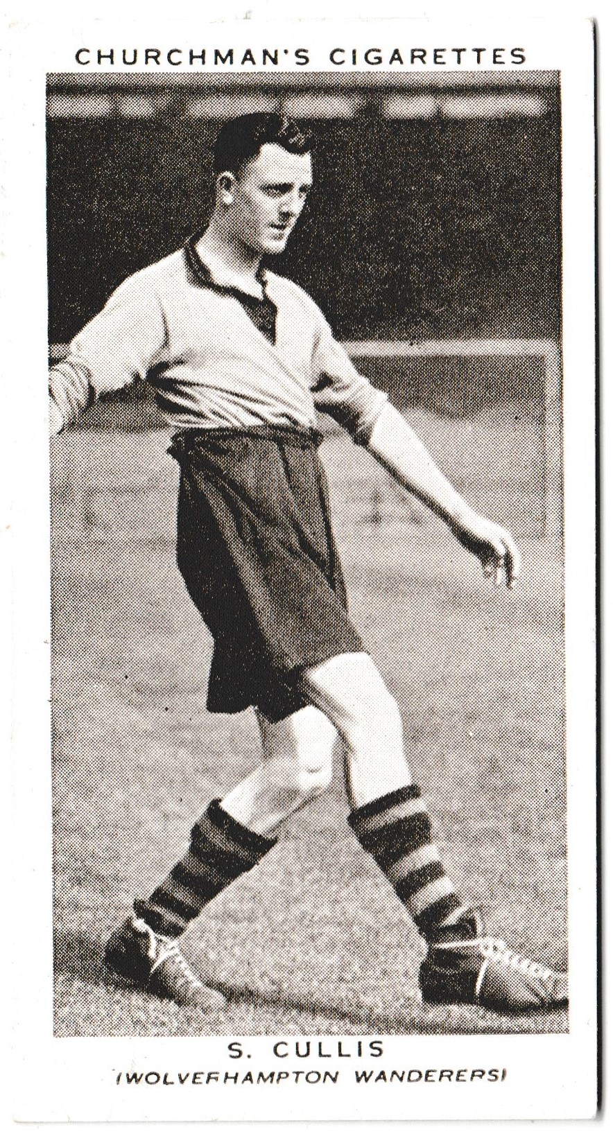Churchman (W.A. & A.C) - 'Association Footballers (Series 2)' (1939) - Card #11 - S. Cullis (Wolverhampton Wanderers) Churchman (W.A. & A.C) - 'Association Footballers (Series 2)' (1939) - Card #11 - S. Cullis (Wolverhampton Wanderers)