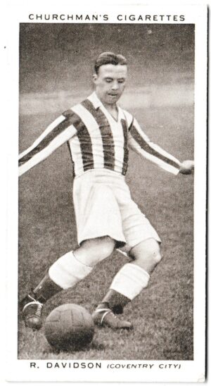Churchman (W.A. & A.C) - 'Association Footballers (Series 2)' (1939) - Card #12 - R. Davidson (Coventry City)