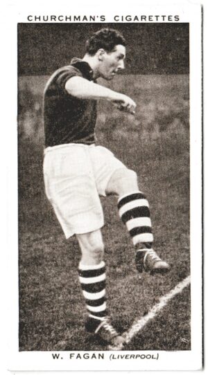 Churchman (W.A. & A.C) - 'Association Footballers (Series 2)' (1939) - Card #14 - W. Fagan (Liverpool)