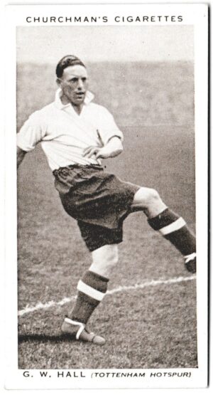 Churchman (W.A. & A.C) - 'Association Footballers (Series 2)' (1939) - Card #18 - G.W. Hall (Tottenham Hotspur)