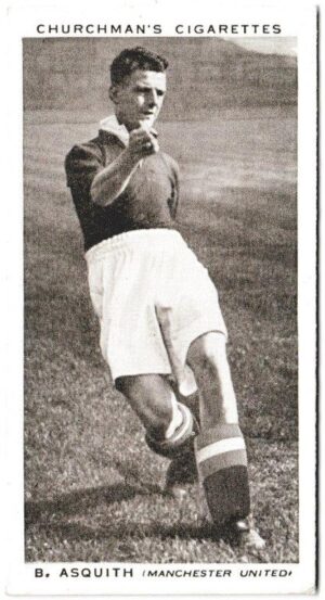 Churchman (W.A. & A.C) - 'Association Footballers (Series 2)' (1939) - Card #2 - B. Asquith (Manchester United)