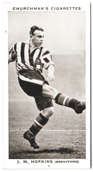Churchman (W.A. & A.C) - 'Association Footballers (Series 2)' (1939) - Card #24 - I.M. Hopkins (Brentford)