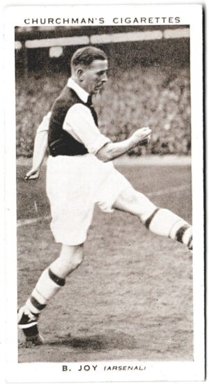 Churchman (W.A. & A.C) - 'Association Footballers (Series 2)' (1939) - Card #27 - B. Joy (Arsenal)