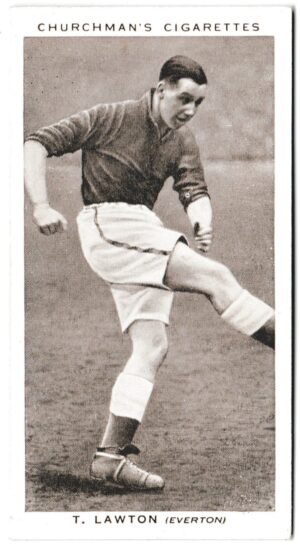 Churchman (W.A. & A.C) - 'Association Footballers (Series 2)' (1939) - Card #28 - T. Lawton (Everton)