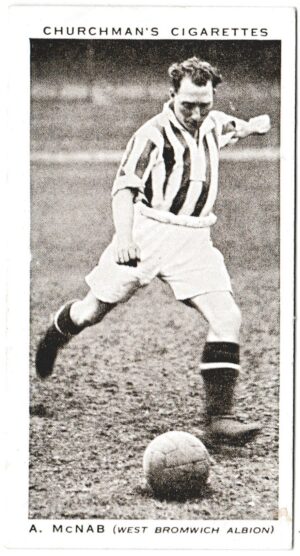 Churchman (W.A. & A.C) - 'Association Footballers (Series 2)' (1939) - Card #30 - A. McNab (West Bromwich Albion)